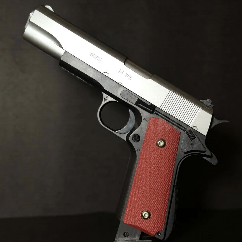 Silver Colt M1911 Airsoft Toy Gun | Realistic Design Safe Fun For Play