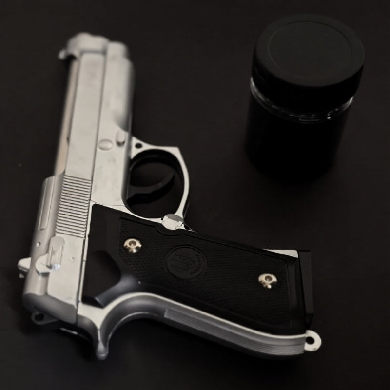 Silver M92 Beretta Airsoft Toy Gun | Realistic Design Safe Fun For Play
